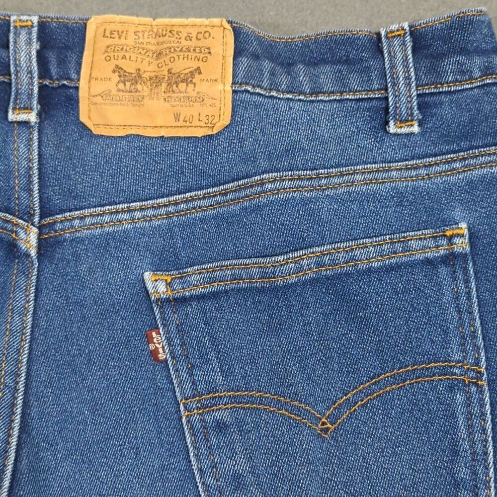 Levi's VTG Jeans Men's 40x32 Fits 38x29 Blue 517 Red Tab Boot Made In USA 90s